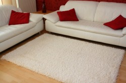 Ultra Hochflor Shaggy Teppich Finesse Hell-Creme