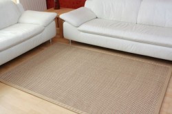 Sisalteppich Campo Natur mit Bordüre Beige 002 | 140x200 cm