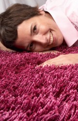 Ultra Hochflor Shaggy Teppich Finesse Himbeer
